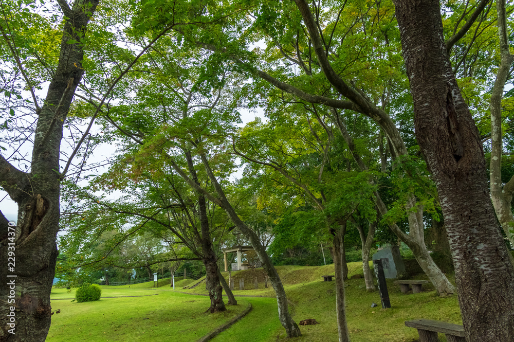 復元された花巻城跡