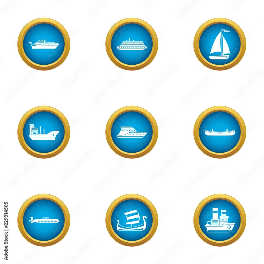 Jetliner icons set. Flat set of 9 jetliner vector icons for web isolated on white background Jetliner icons set. Flat set of 9 jetliner vector icons for web isolated on white background