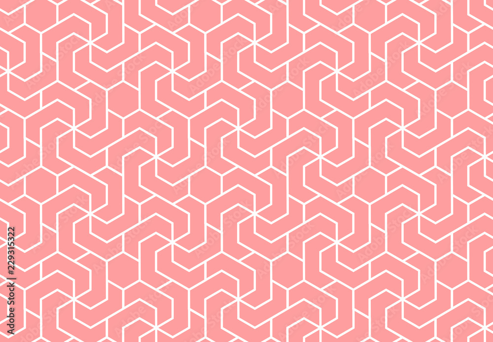 The geometric pattern with lines. Seamless vector background. White and pink texture. Graphic modern pattern. Simple lattice graphic design The geometric pattern with lines. Seamless vector background. White and pink texture. Graphic modern pattern. Simple lattice graphic design