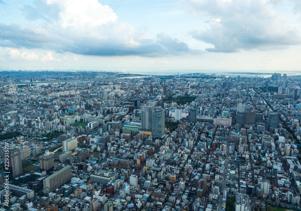Landscape from Tokyo SkyTree, JAPAN - Sep 2018