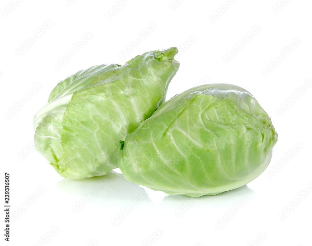 Fototapeta premium Cabbage on white background