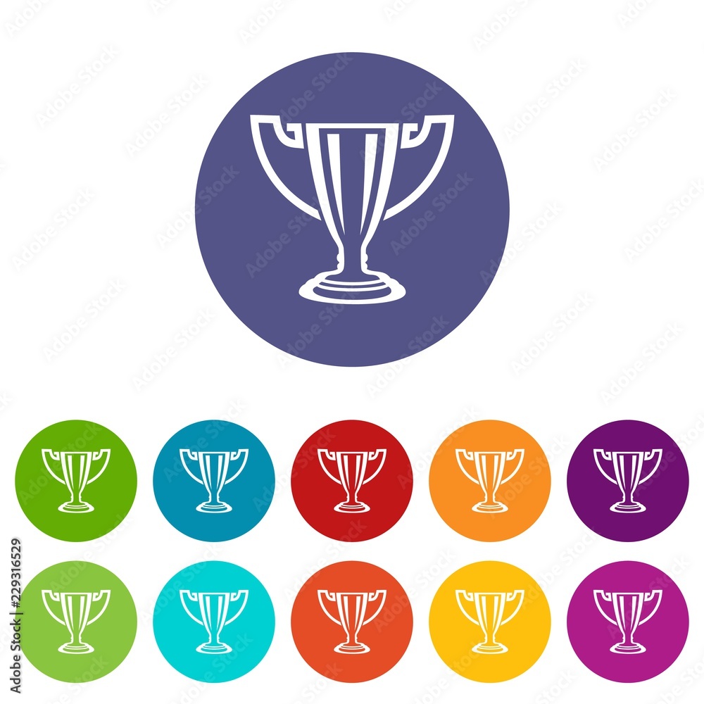 Trophy icon. Simple illustration of trophy vector icon for web Trophy icon. Simple illustration of trophy vector icon for web