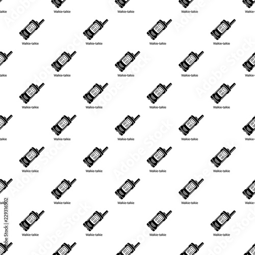 Portable radio pattern vector seamless repeating for any web design photo