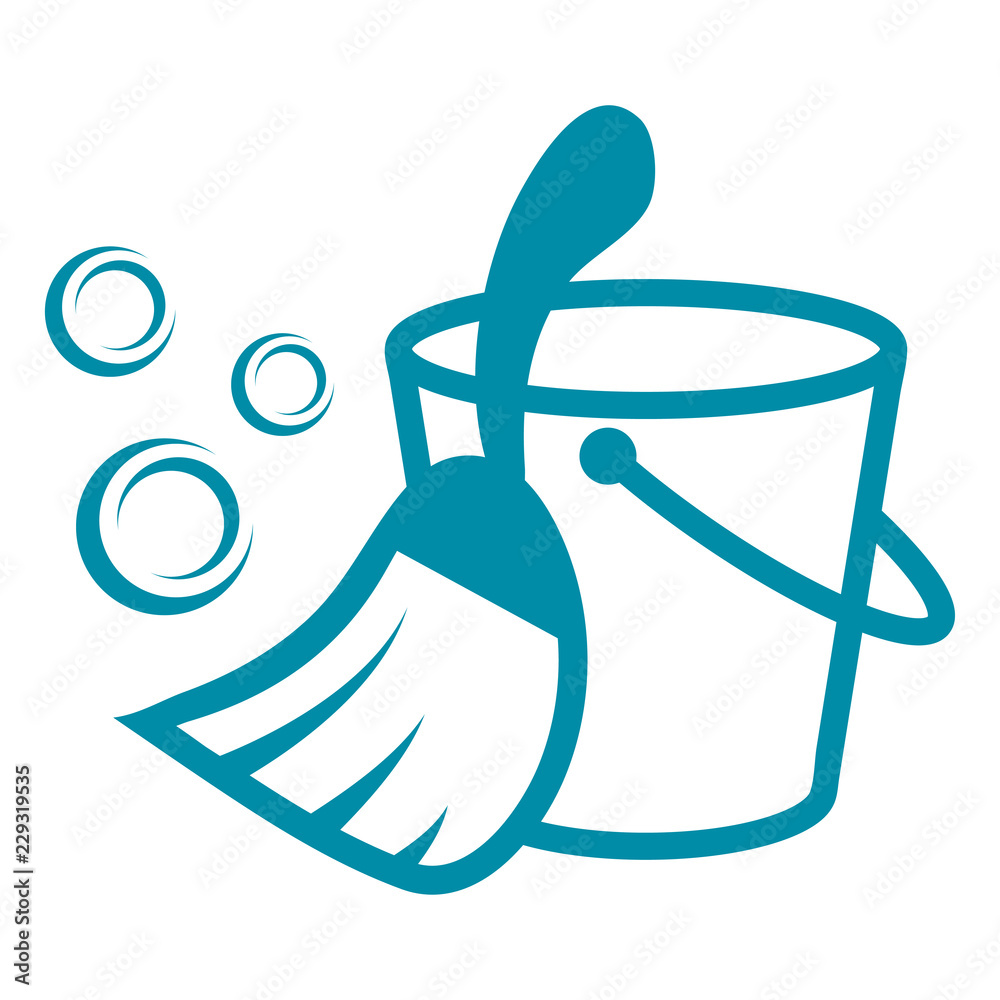 cleaning service logo, cleaning company emblem, vector illustration for ...