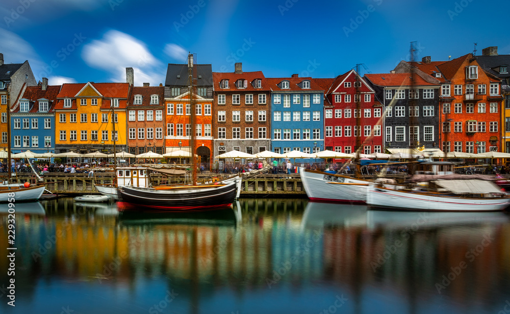 Postcard of Copenhagen. 28'' LE in this beautifull canal area of Copenhagen, Denmark.