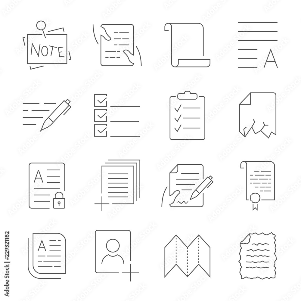 Simple Set of Document Flow Management Vector Line Icons. Contains such Icons as Crumpled Spoiled document, Scroll, Accept, Decline Document and more. Editable Stroke Simple Set of Document Flow Management Vector Line Icons. Contains such Icons as Crumpled Spoiled document, Scroll, Accept, Decline Document and more. Editable Stroke