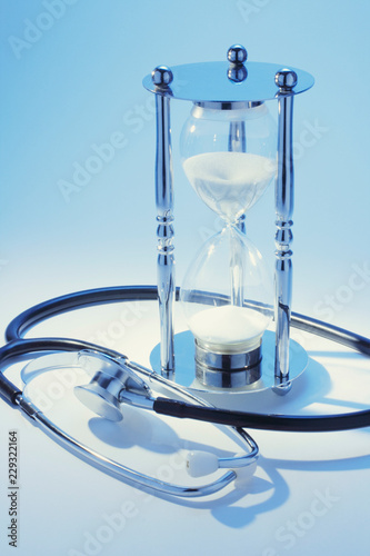 Stethoscope and Hourglass