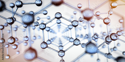 Transparente Molekülstruktur - Nanotechnologie  photo