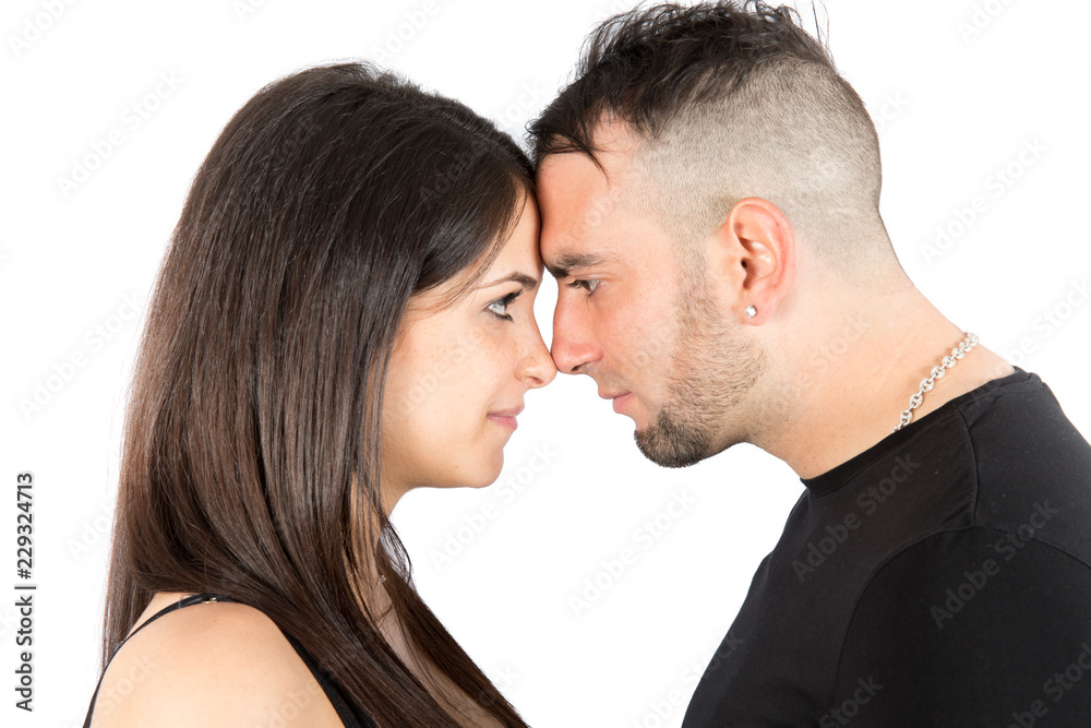 young loving couple kiss and hug newlyweds in concept love story young loving couple kiss and hug newlyweds in concept love story
