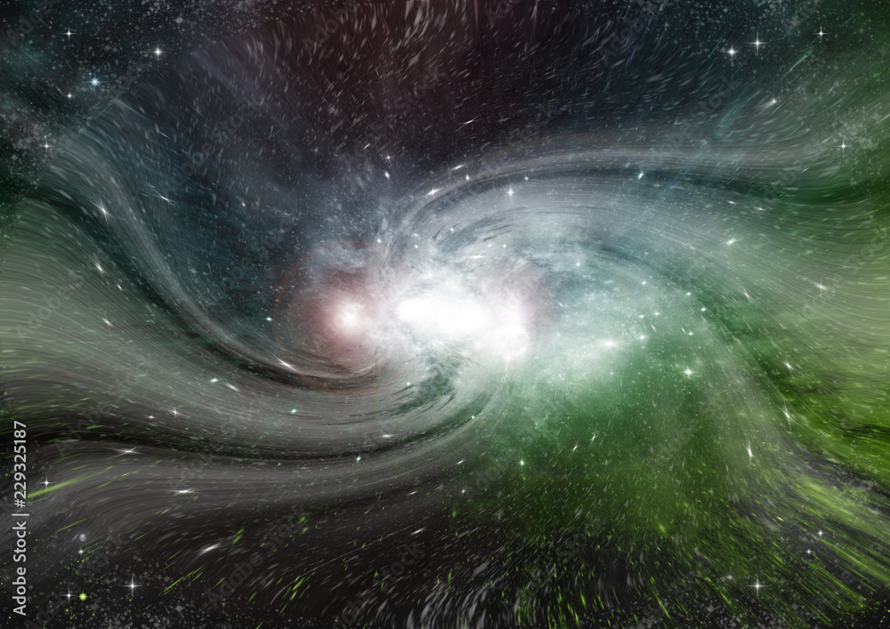 Fototapeta premium galaxy in a free space