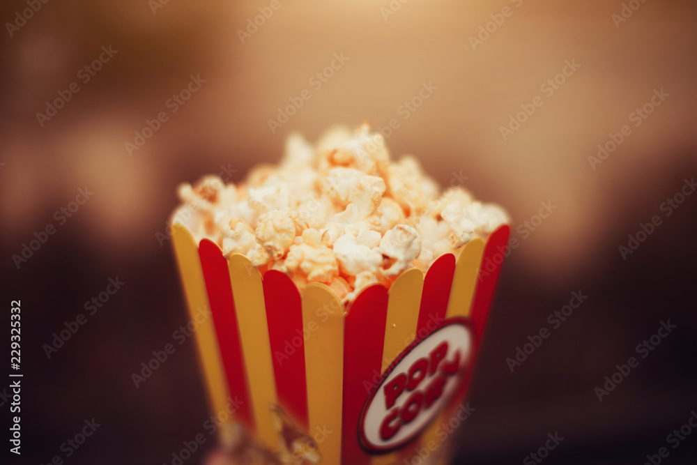 Popcorn. Studio photography