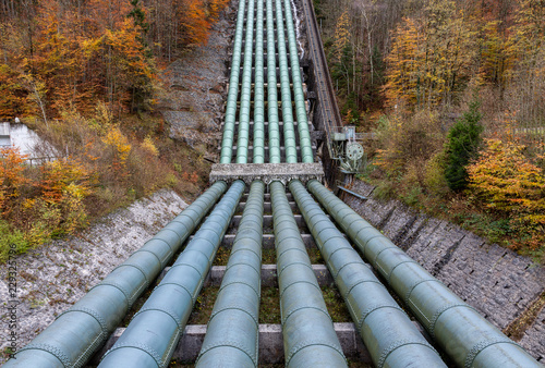 Photos Hydroelectric Power Station, the six penstocks