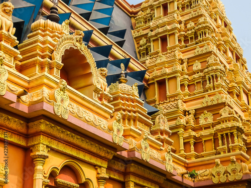 Architecture of Ayyappa Swamy Temple in Dwarapudi, India. photo