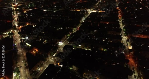 Aerial of Ridgewood Queens and Fireworks photo