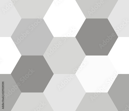 Seamless geometric pattern. Colorful infinity abstract honeycomb geometrical background. Sexangle, hexagon background. Vector illustration.