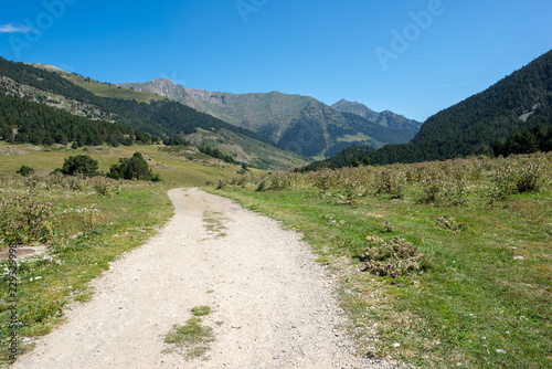 Road to Montgarri in the valley of Aran