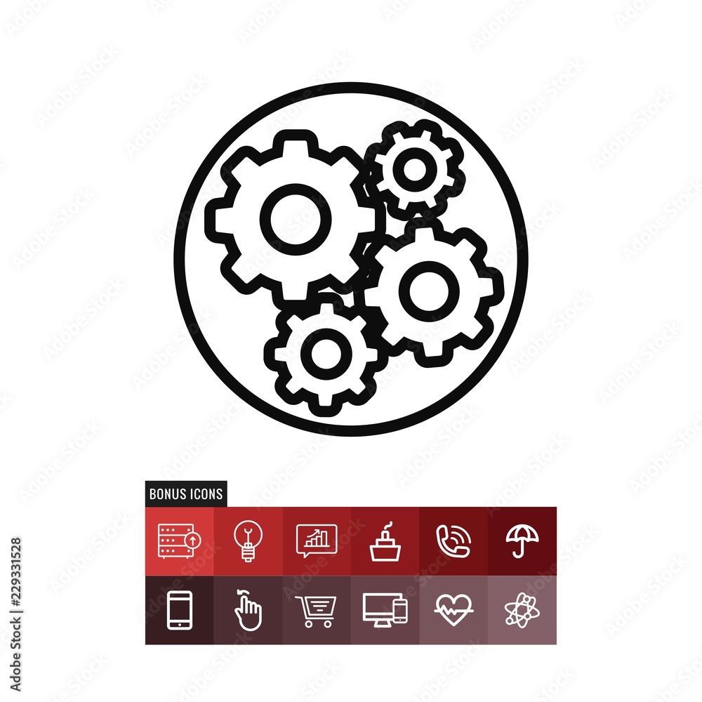 Hierarchical structure vector icon Hierarchical structure vector icon