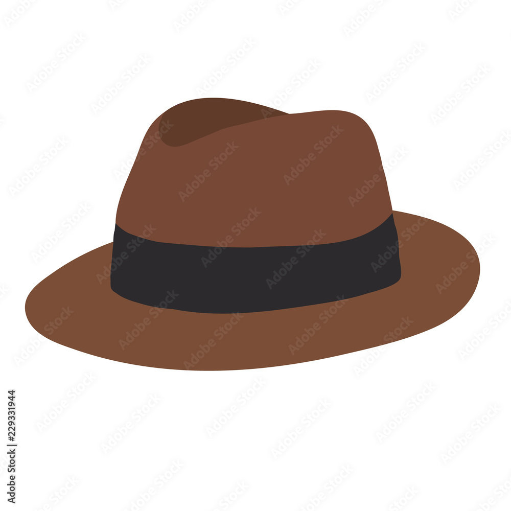 vector, on a white background, men's fashion hat vector, on a white background, men's fashion hat