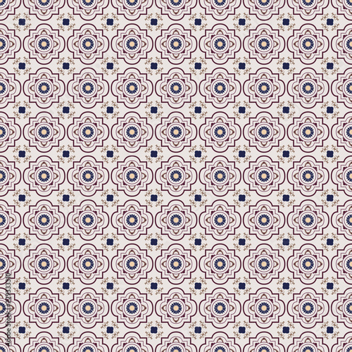 Seamless geometric arabesque oriental pattern. Vector traditional ethnic background. Perfect for fabrics, promotional products, notebooks.