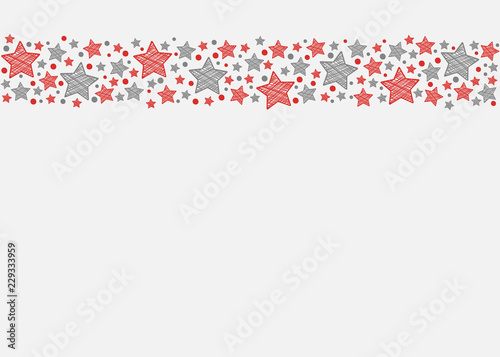 Christmas background with stars. Vector.