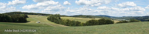 Panoramablick von Overath-Rott in Richtung Osten, Rheinisch Bergischer Kreis, Deutschland