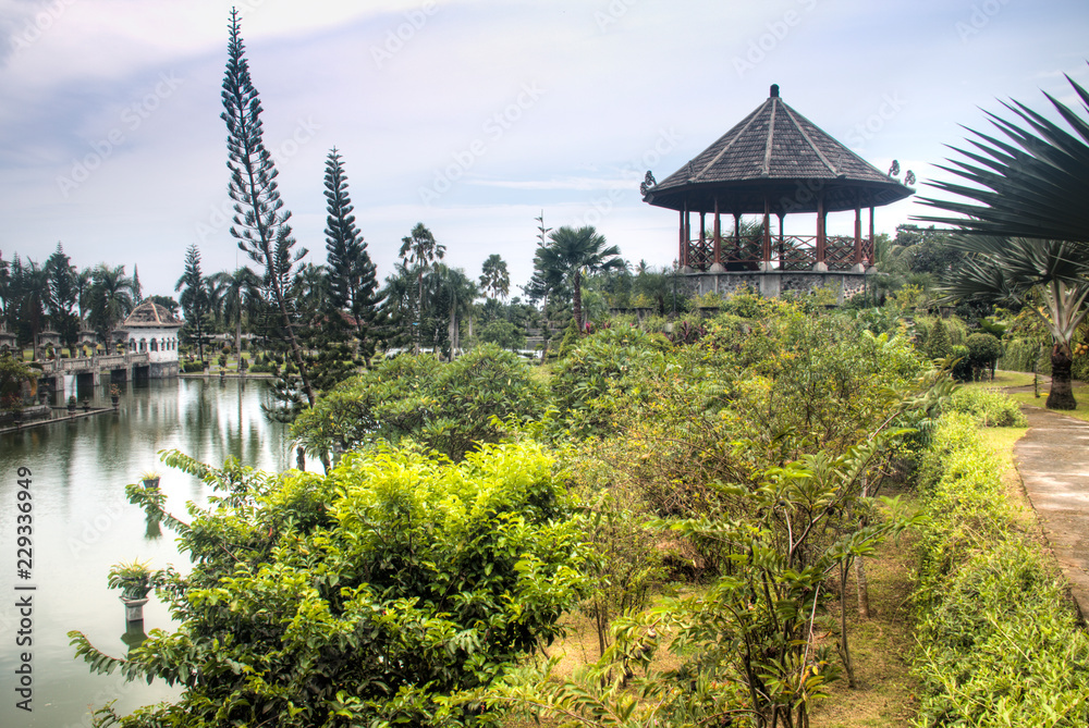 Taman Ujung is one of the famous water palaces in eastern Bali, the most touristic island of Indonesia

