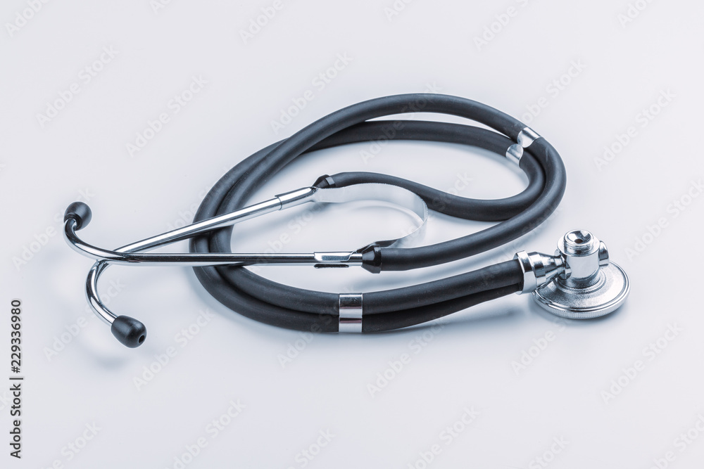 stethoscope on white background close up stethoscope on white background close up