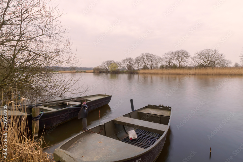 boat on the lake