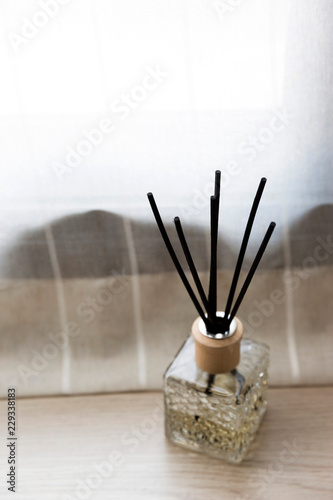 Scent sticks aromatic in container for refreshing and decoration