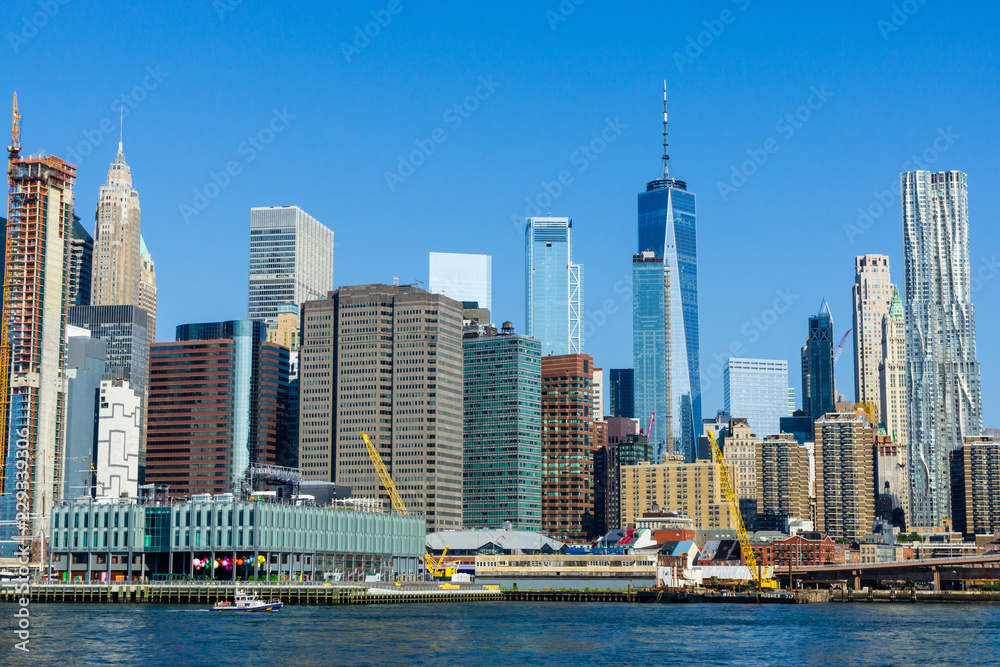 Obraz premium Manhattan Downtown Panorama, New York City