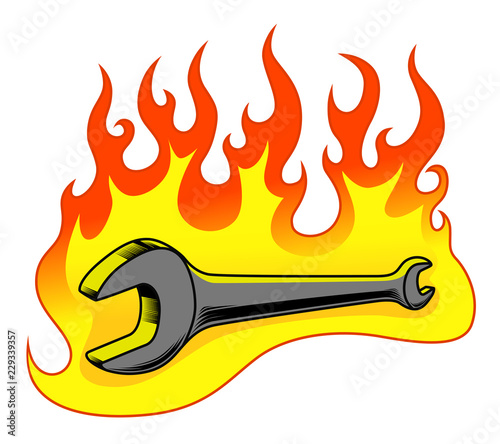 Burning wrench