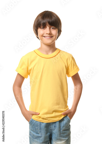 Smiling little boy in t-shi...