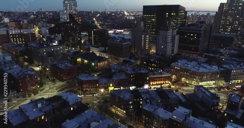 Wallpaper Mural Aerial of Brooklyn, New York at Night Torontodigital.ca