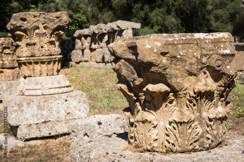 view of the ruins of Olympia