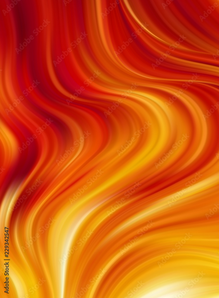 Vector illustration: Fire flame texture background. Modern color abstract poster template