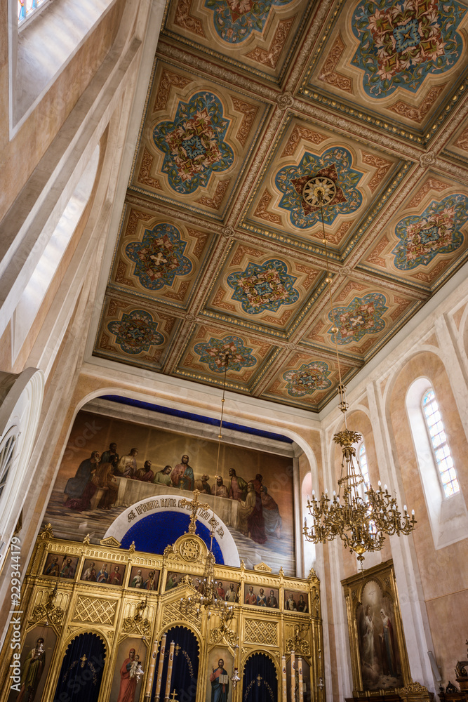 interior of the cathedral in Dubrovnik