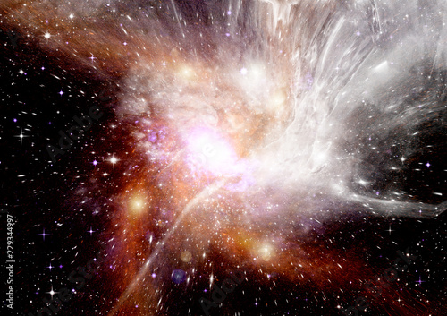 galaxy in a free space
