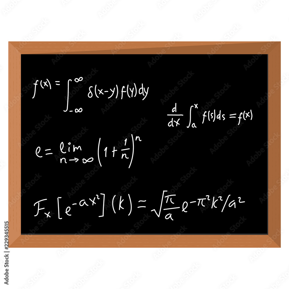 Fototapeta premium Mathematics on chalkboard