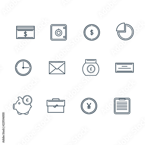 Finance icon set