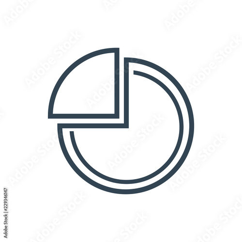Graph icon vector