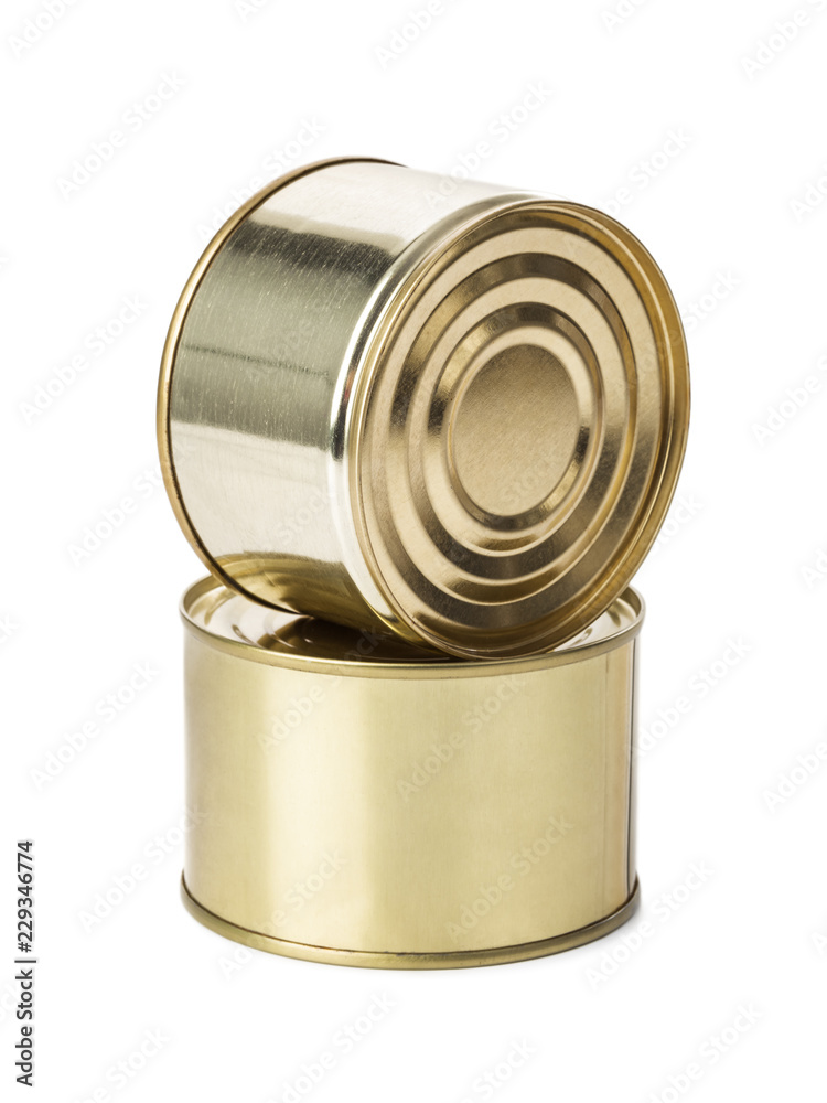 Two tin cans