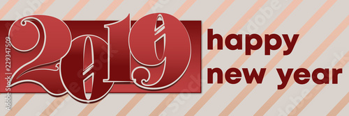 Silvesterbanner frohes neues Jahr 2019