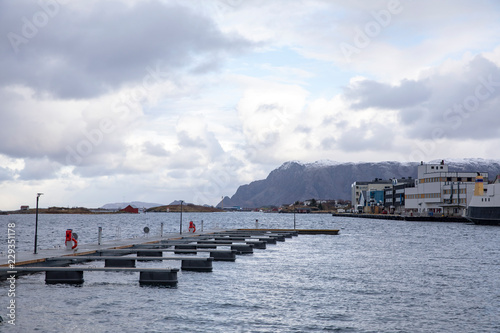 Winter is nearby and it is cold, from here the harbor in Brønnøysund, Northern Norway © Gunnar E Nilsen