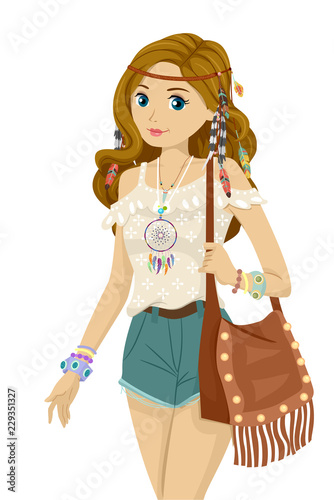 Teen Girl Bohemian Fashion ...