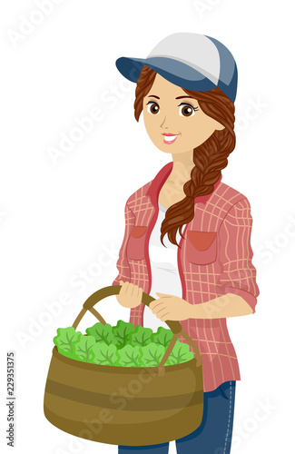 Teen Girl Harvest Greens Ba...