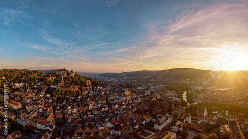 Sonnenaufgang über Marburg