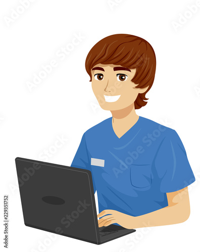 Teen Boy Med School Experience Data Illustration