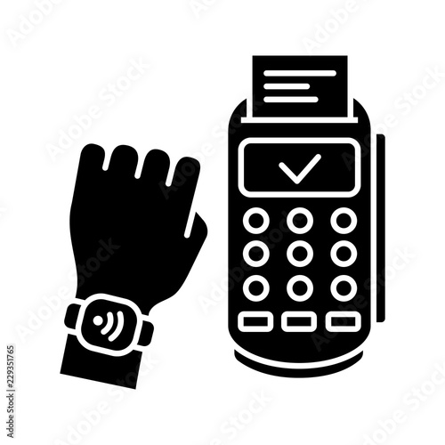 NFC smartwatch glyph icon