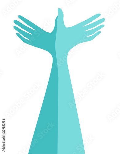Hands Dove Illustration