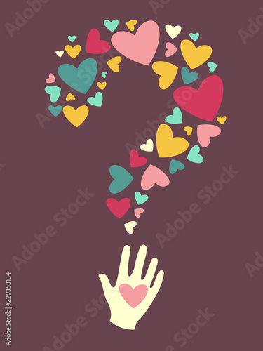Hand Help Heart Question Ma...